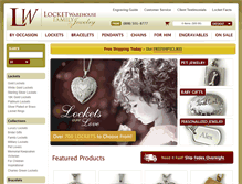 Tablet Screenshot of locketwarehouse.com